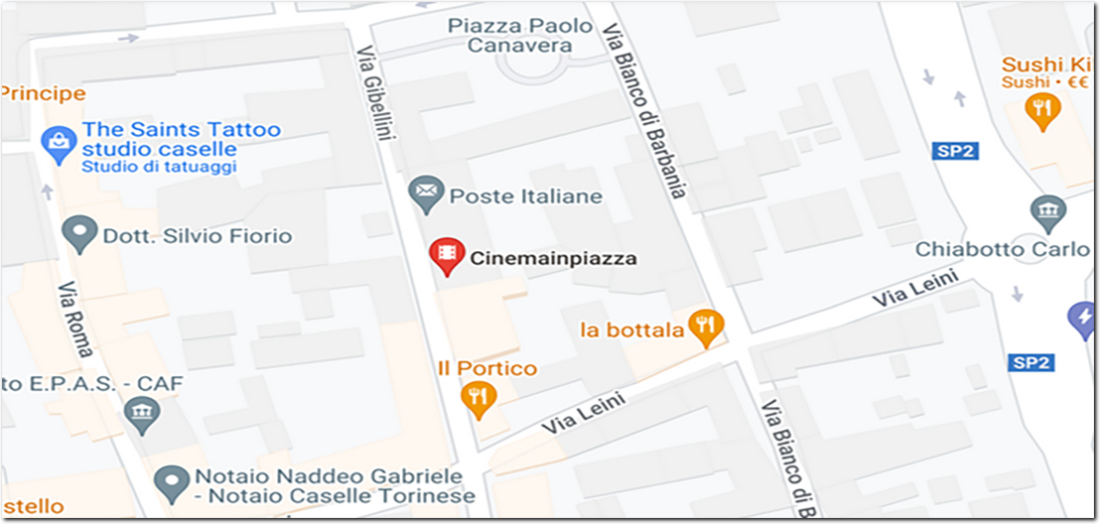 Cartina CinemaInPiazza dove siamo